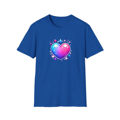 Love Heart T-Shirt, Stylish Unisex Love Symbol Top, Casual Wear for Date Night, Sweetheart Birthday Present