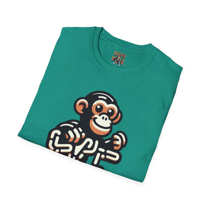 T-shirt - Funky & Stylish Love Monkey Design, Casual Wear for Trendy Fashion Lovers, Perfect Gift for Friends