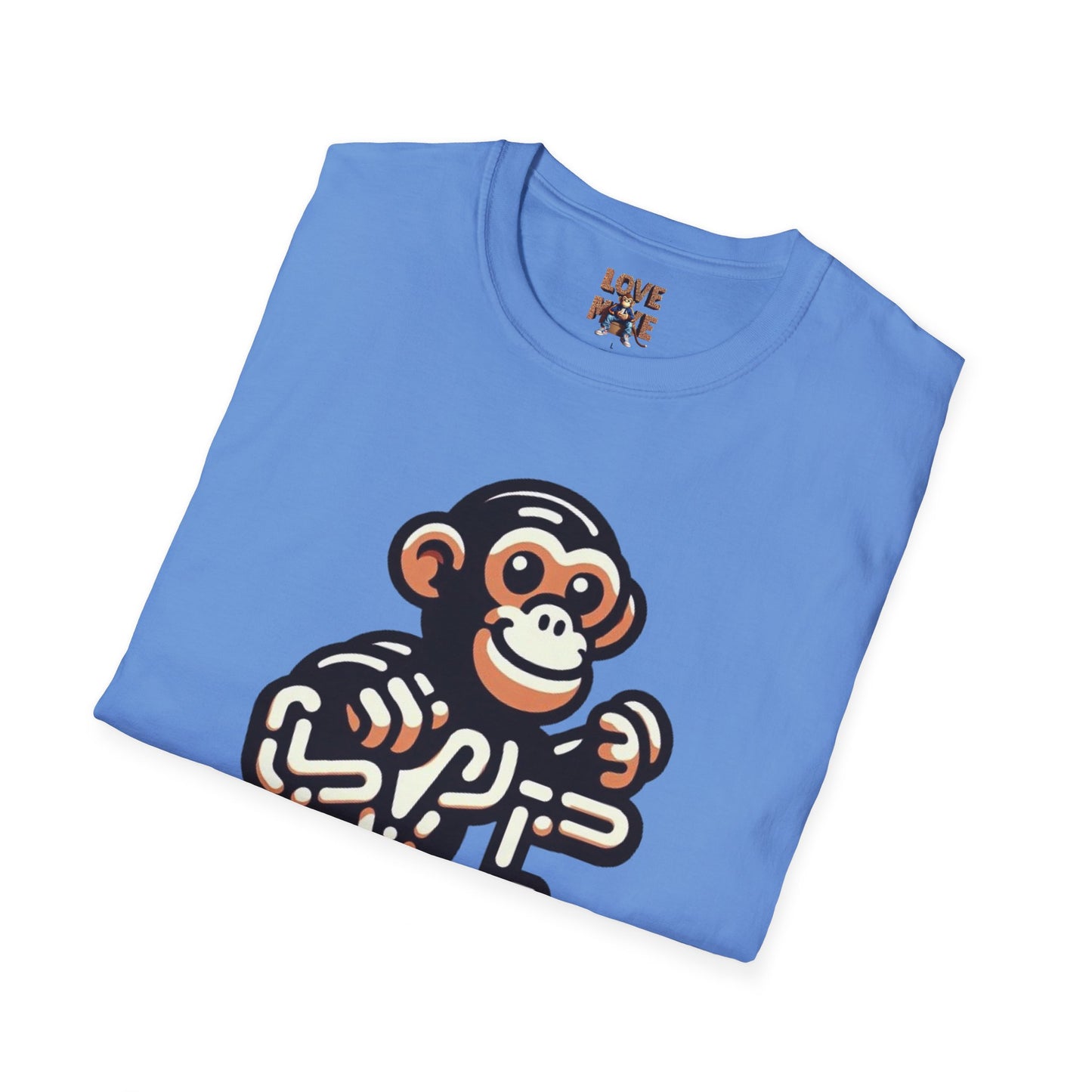 T-shirt - Funky & Stylish Love Monkey Design, Casual Wear for Trendy Fashion Lovers, Perfect Gift for Friends