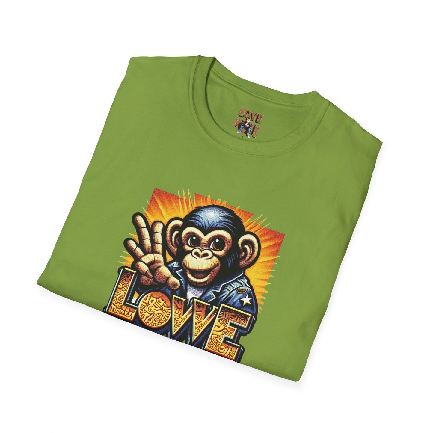 Stylish Love Monkey T-shirt - Stand Out with Funky Design, Perfect for Everyday Wear & Gifting to Fashion Enthusiasts