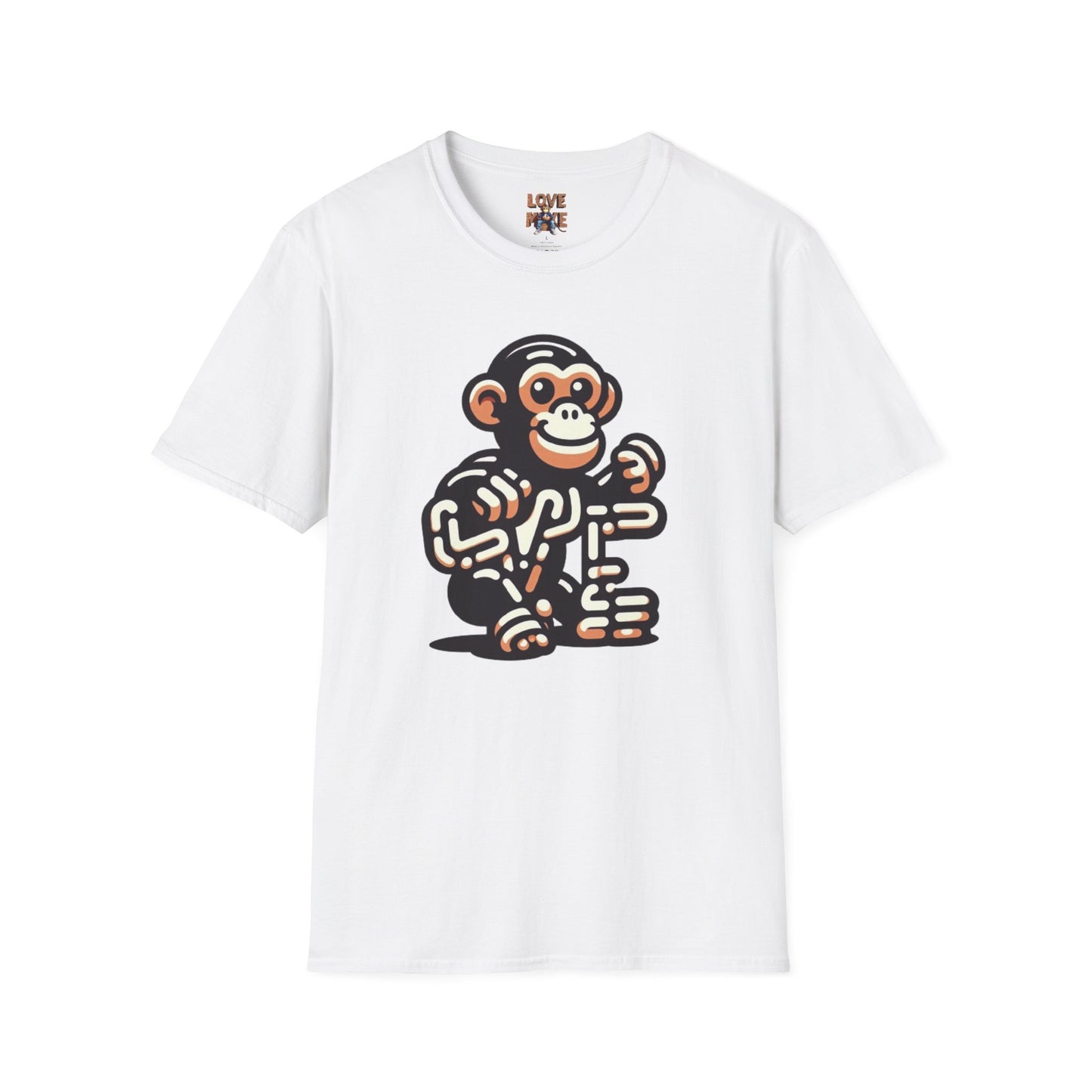 T-shirt - Funky & Stylish Love Monkey Design, Casual Wear for Trendy Fashion Lovers, Perfect Gift for Friends