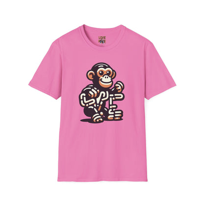 T-shirt - Funky & Stylish Love Monkey Design, Casual Wear for Trendy Fashion Lovers, Perfect Gift for Friends