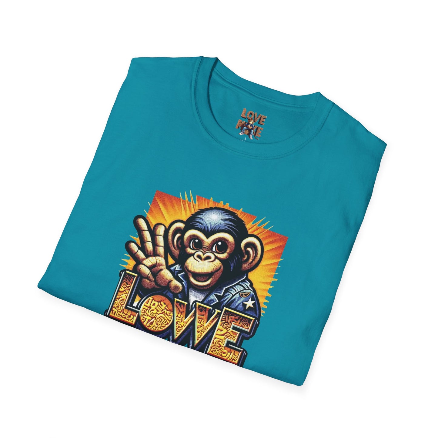 Stylish Love Monkey T-shirt - Stand Out with Funky Design, Perfect for Everyday Wear & Gifting to Fashion Enthusiasts