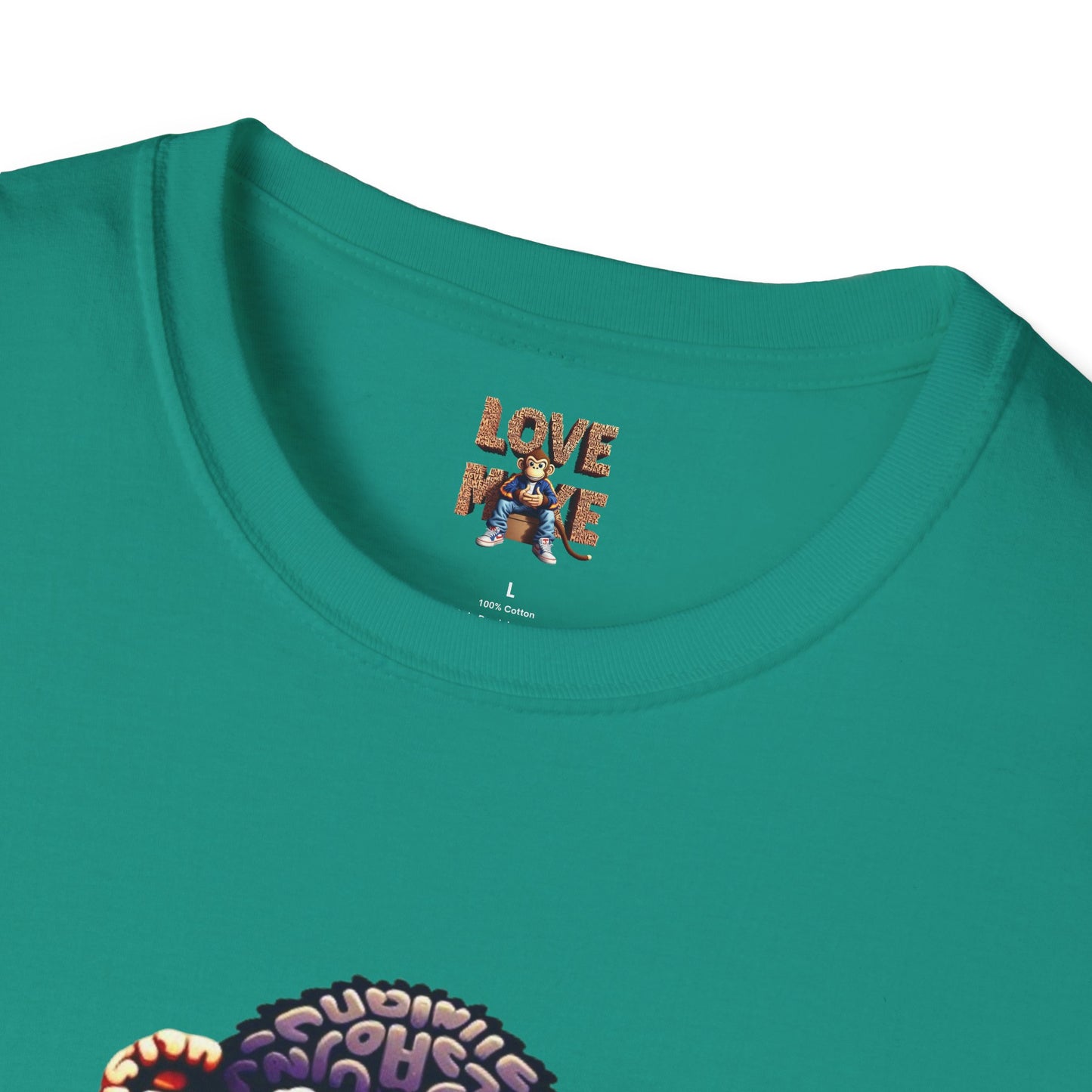 Designer Love Monkey T-Shirt - Cool Graphic Animal Top, Ideal for Casual Outfits, Designer Shirt