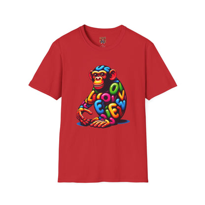 T-Shirt Love Monkey - Cool & Stylish Unisex Softstyle Tee for Casual Wear, Perfect Gift for Friends and Family