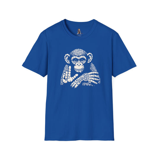 Love Monkey T-Shirt - Unique Designer Graphic Tee, Perfect Casual Wear, Ideal Designer Wear Gift