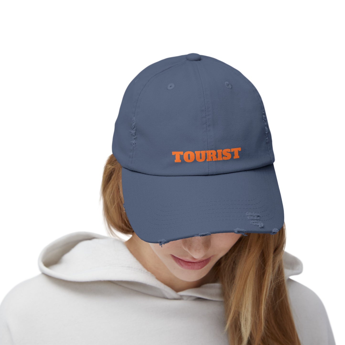 Tourist - Unisex Distressed Cap By Savage Designs