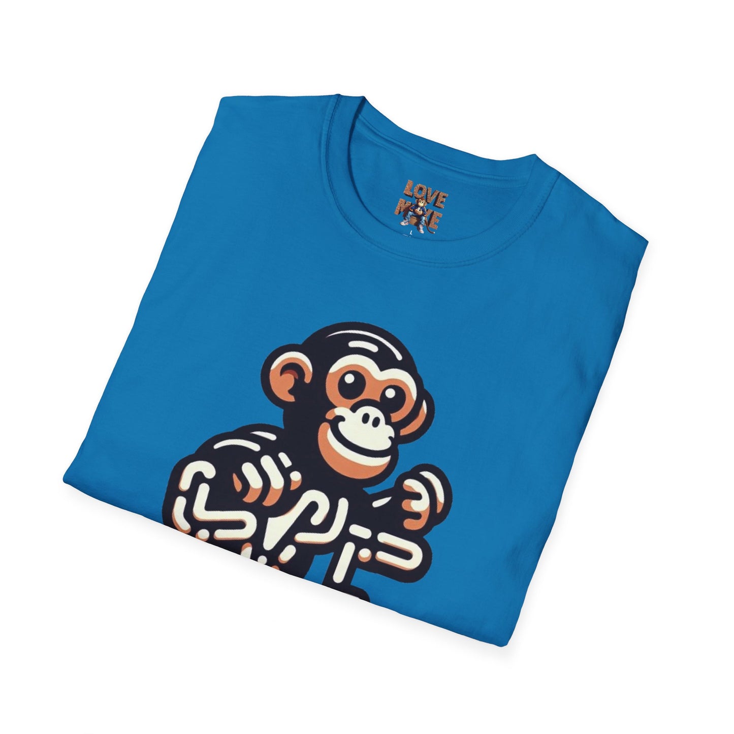 T-shirt - Funky & Stylish Love Monkey Design, Casual Wear for Trendy Fashion Lovers, Perfect Gift for Friends