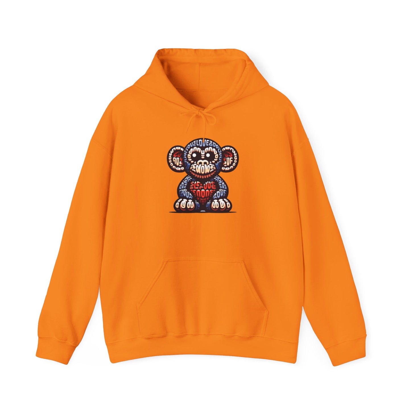 Designer Love Monkey Hoodie - Cool Graphic Animal Top, Ideal for Casual Outfits, Designer Hoodie