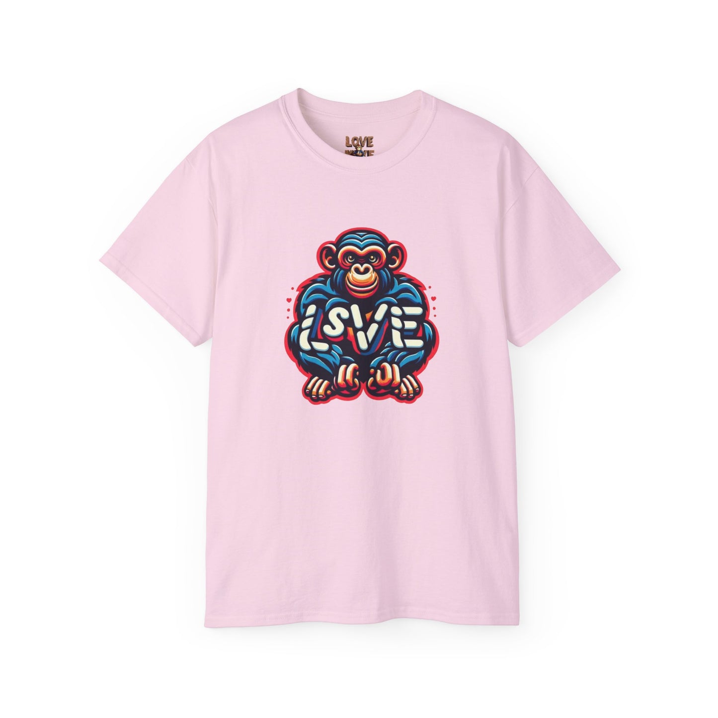 Love Monkey T-Shirt - Trendy Unisex Softstyle Tee for Everyday Style, Ideal Gift for Friends, Family & Loved