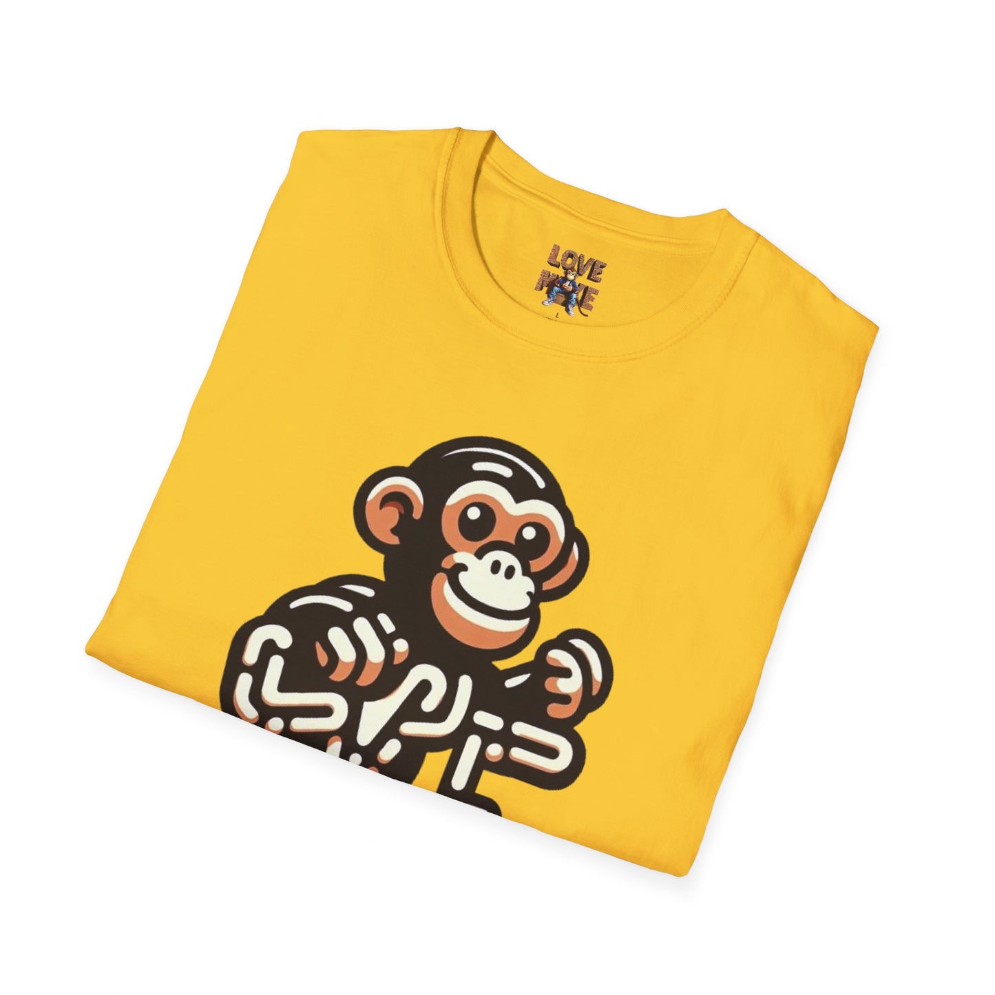 T-shirt - Funky & Stylish Love Monkey Design, Casual Wear for Trendy Fashion Lovers, Perfect Gift for Friends