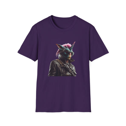 T Shirt Space Unicorn Alien Bounty Hunter - Unique Graphic Tee for Sci-Fi Lovers - Perfect Gift for Geeks