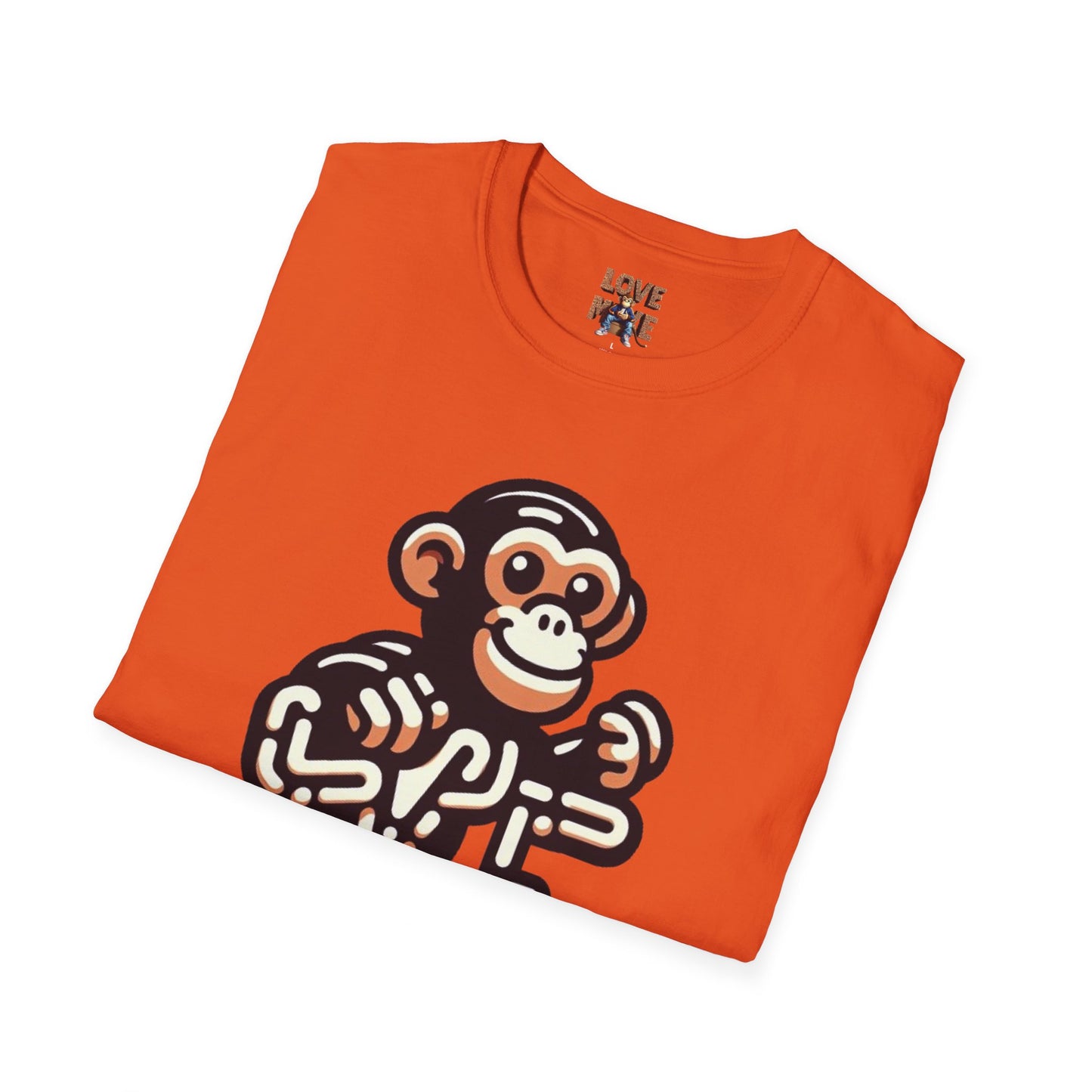 T-shirt - Funky & Stylish Love Monkey Design, Casual Wear for Trendy Fashion Lovers, Perfect Gift for Friends