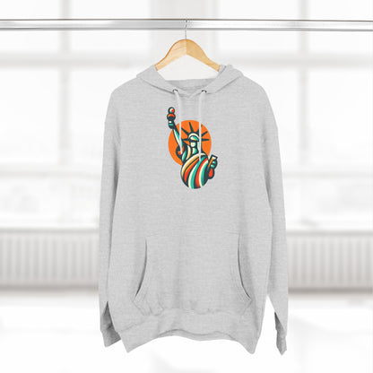 Retro 1970s Statue of Liberty Hoodie - Unisex Casual Wear Sweatshirt - Iconic American Landmark Gift for All Ages