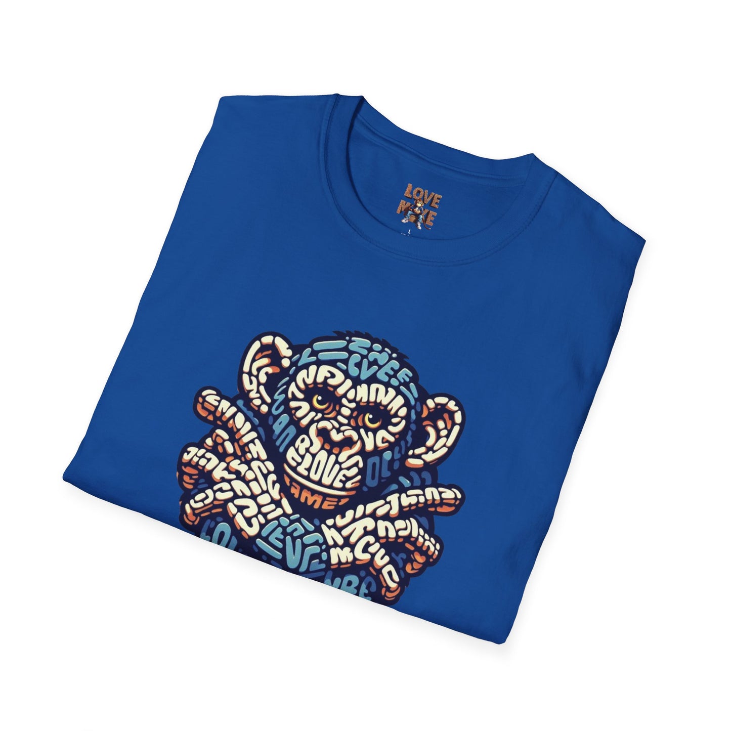 Love Monkey T-Shirt - Unique Designer Graphic Tee, Perfect Casual Wear, Ideal Designer Wear Gift