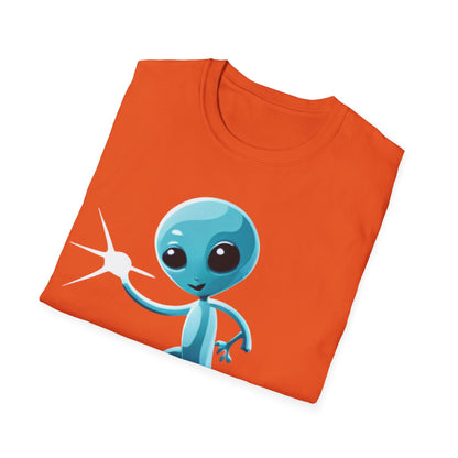 T-Shirt: Fun Loving Alien Design, Unique Graphic Tee for Casual Wear, Perfect Gift for Sci-Fi Fans