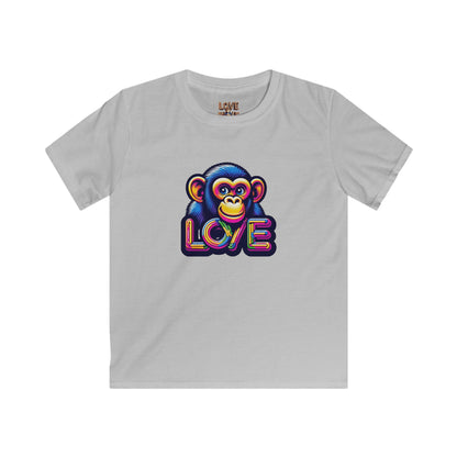 Love Monkey Kids T-Shirt - Adorable & Warm Outfit for Adventures - Great Gift for Boys and Girl