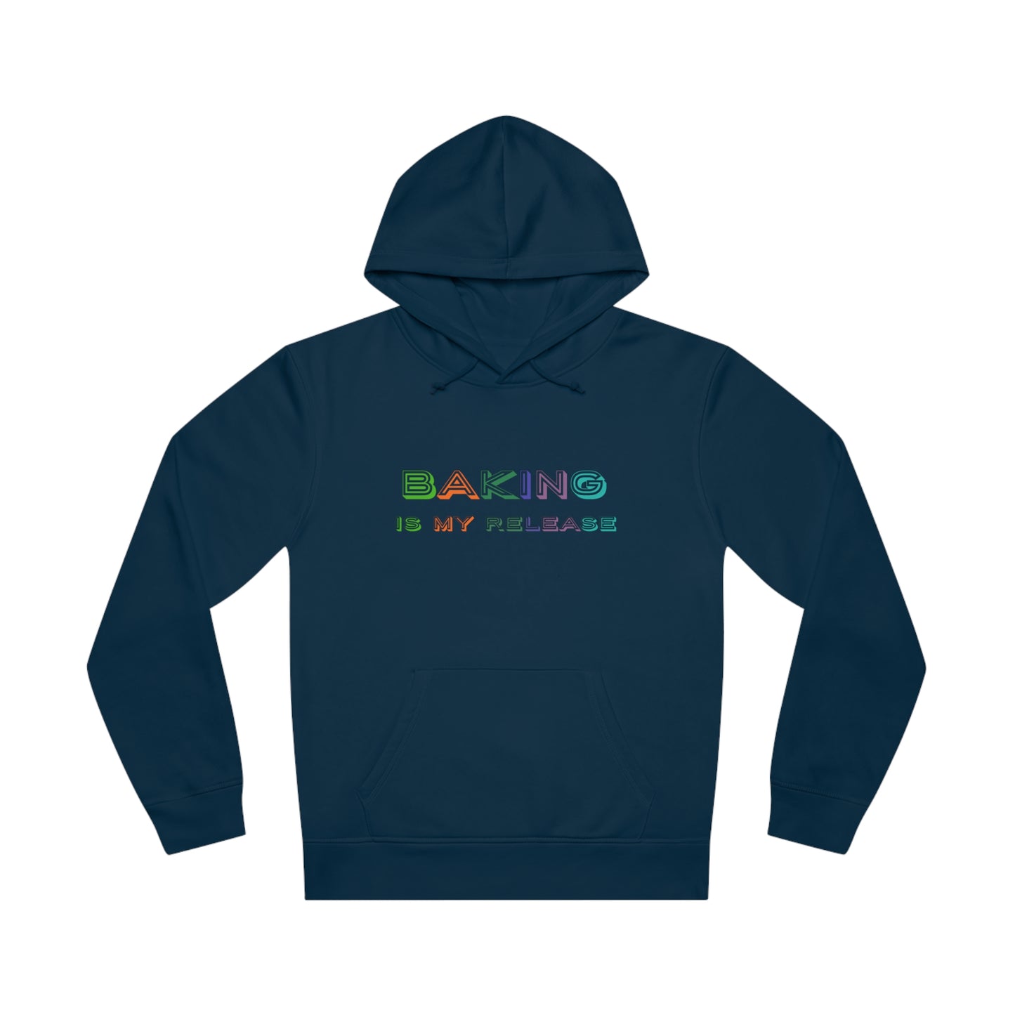 Introducing our cosy and stylish "Baking Is My Release" hoodie