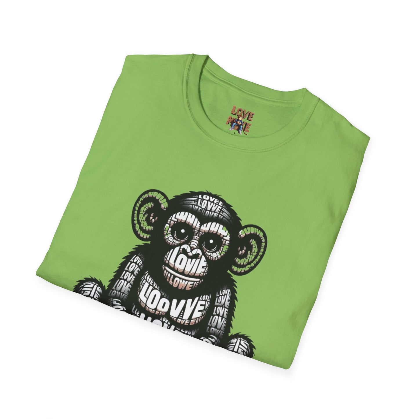 T-shirt - Funky & Stylish Love Monkey Design, Casual Wear for Trendy Fashion Lovers, Perfect Gift for Friends