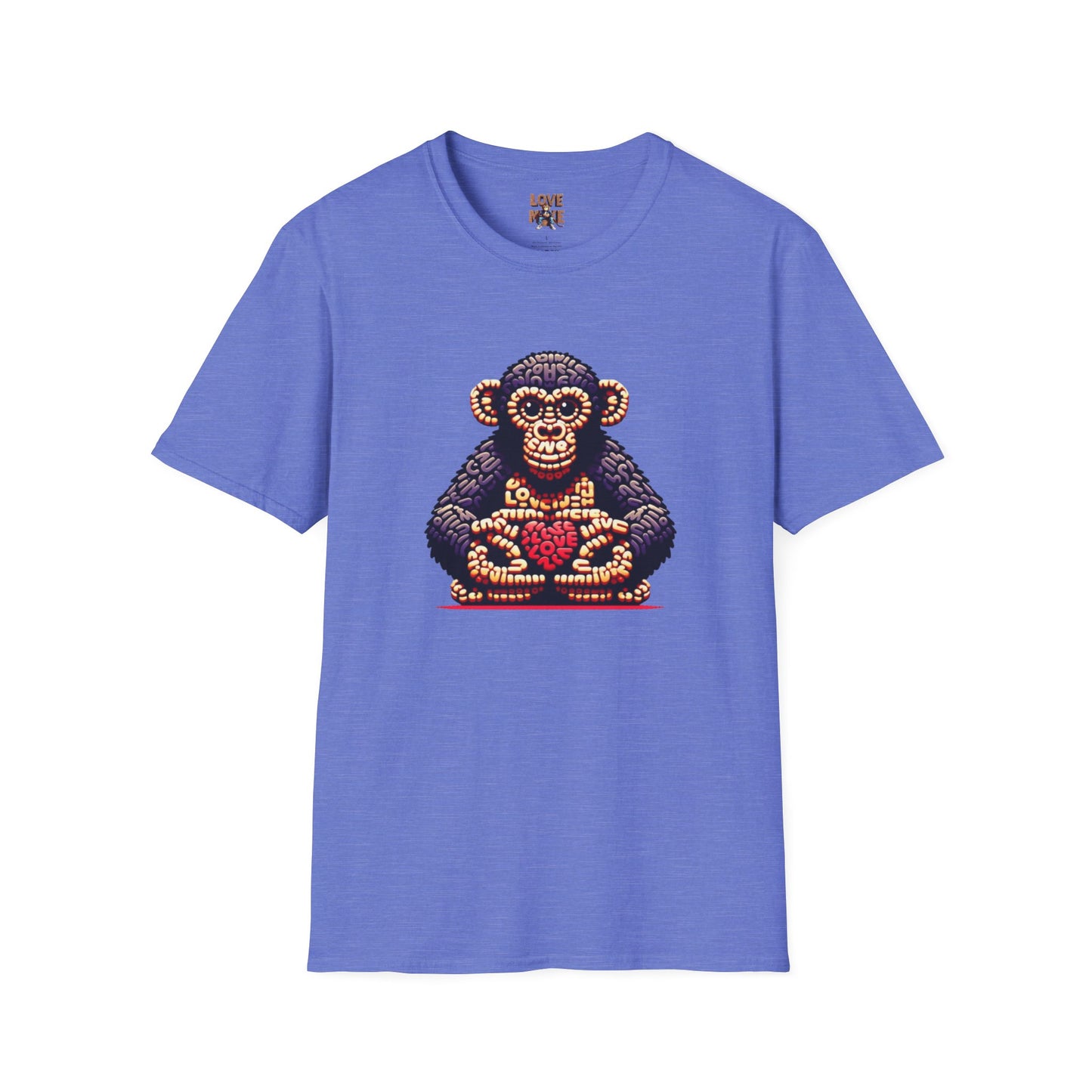 Designer Love Monkey T-Shirt - Cool Graphic Animal Top, Ideal for Casual Outfits, Designer Shirt