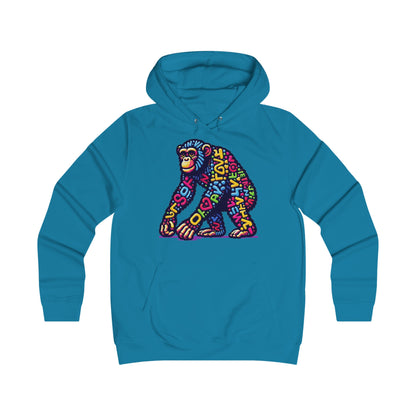 Hoodie with Love Monkey Design, Unisex Premium Crewneck, Stylish & Comfortable Outfit, Great Gift for Friends or Loved Ones