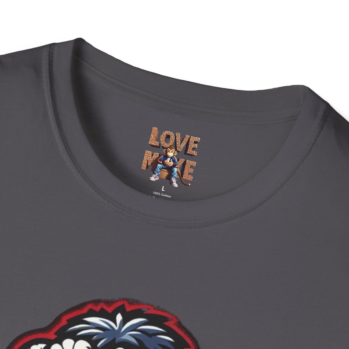 Love Monkey T-shirt, Trendy & Stylish Graphic Tee, Ideal for Everyday Wear, Fun Gift for All Ages