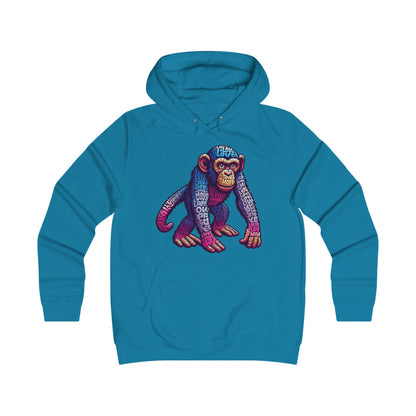 Hoodie with Love Monkey Design, Unisex Premium Crewneck, Stylish & Comfortable Outfit, Great Gift for Friends or Loved Ones