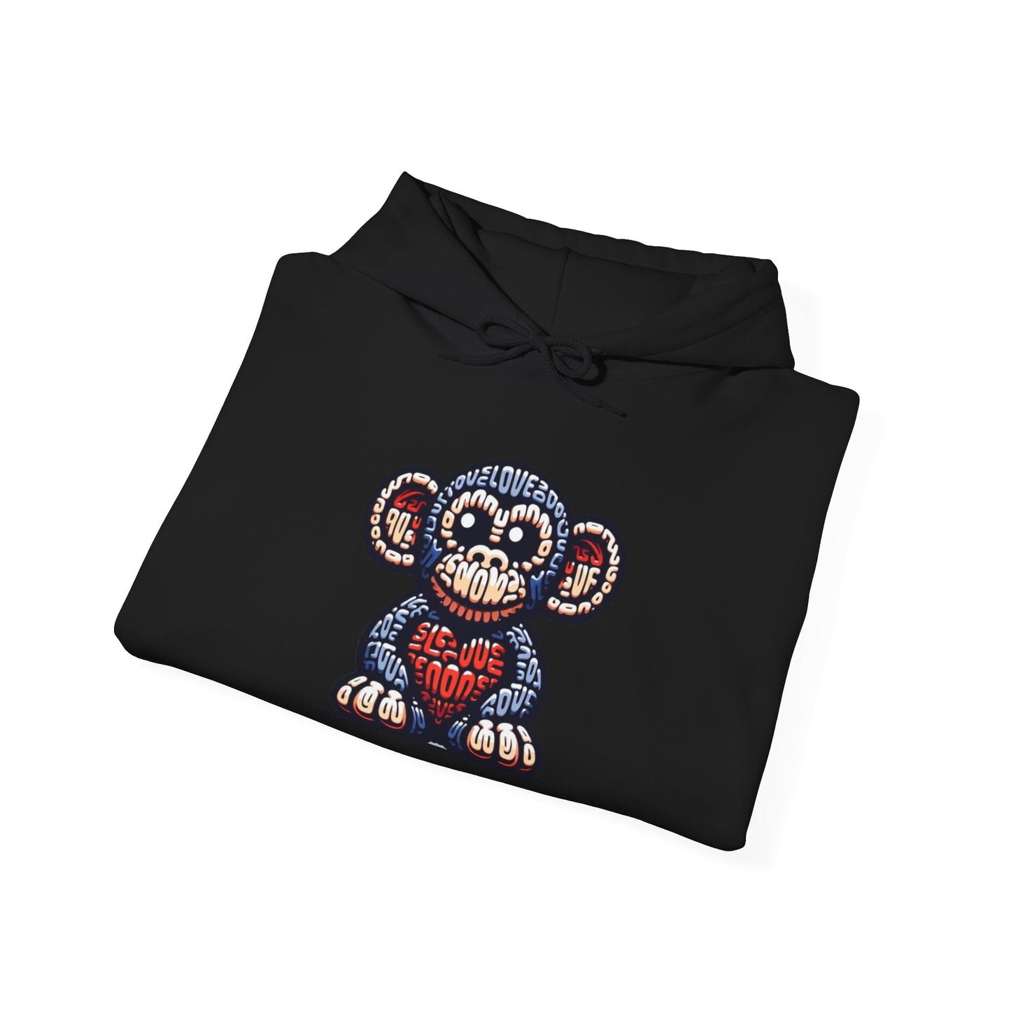 Designer Love Monkey Hoodie - Cool Graphic Animal Top, Ideal for Casual Outfits, Designer Hoodie