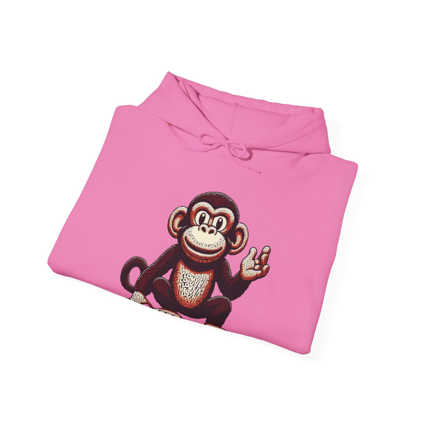 Designer Love Monkey Hoodie - Cool Graphic Animal Top, Ideal for Casual Outfits, Designer Hoodie