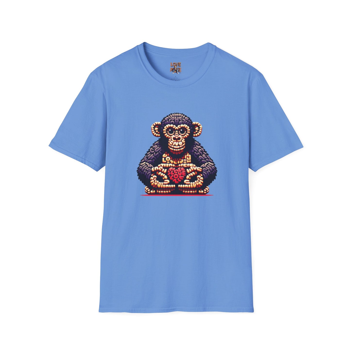 Designer Love Monkey T-Shirt - Cool Graphic Animal Top, Ideal for Casual Outfits, Designer Shirt