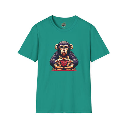 Designer Love Monkey T-Shirt - Cool Graphic Animal Top, Ideal for Casual Outfits, Designer Shirt