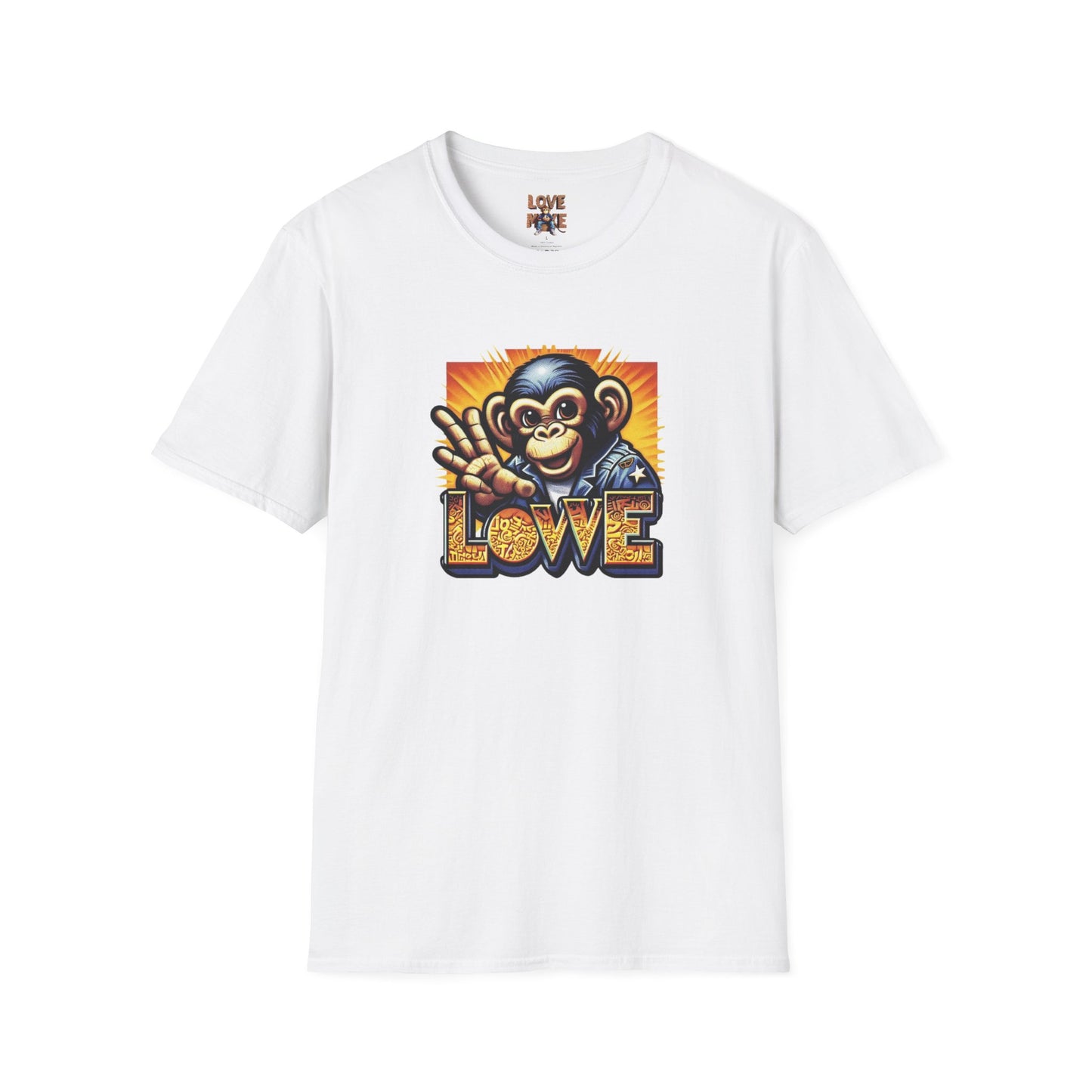 Stylish Love Monkey T-shirt - Stand Out with Funky Design, Perfect for Everyday Wear & Gifting to Fashion Enthusiasts