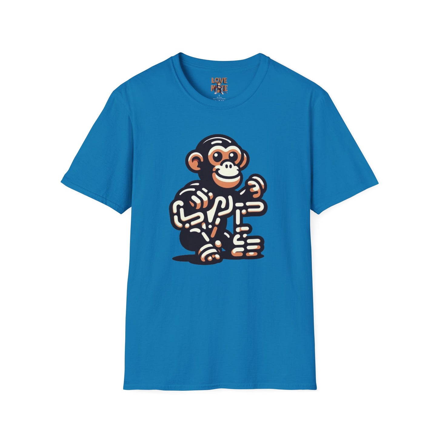 T-shirt - Funky & Stylish Love Monkey Design, Casual Wear for Trendy Fashion Lovers, Perfect Gift for Friends