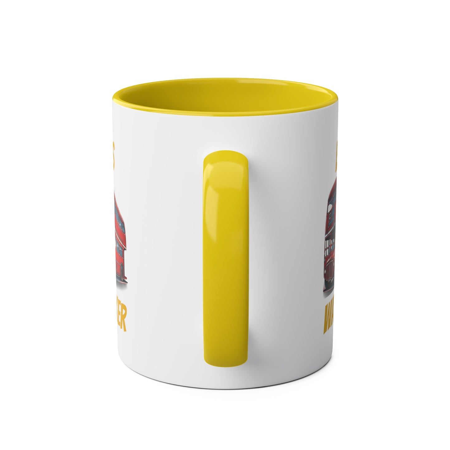 Bus Wanker - Two-Tone Coffee Mugs, 11oz