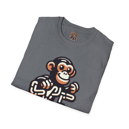 T-shirt - Funky & Stylish Love Monkey Design, Casual Wear for Trendy Fashion Lovers, Perfect Gift for Friends