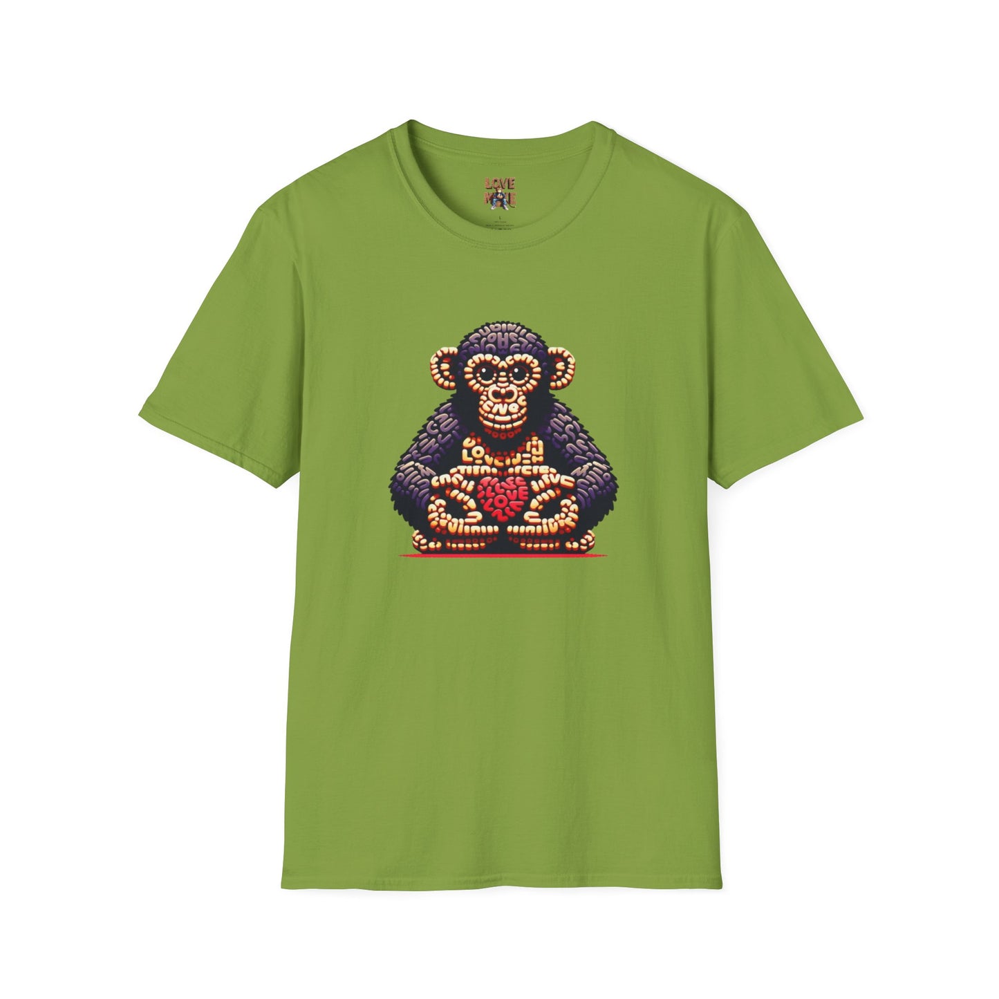 Designer Love Monkey T-Shirt - Cool Graphic Animal Top, Ideal for Casual Outfits, Designer Shirt