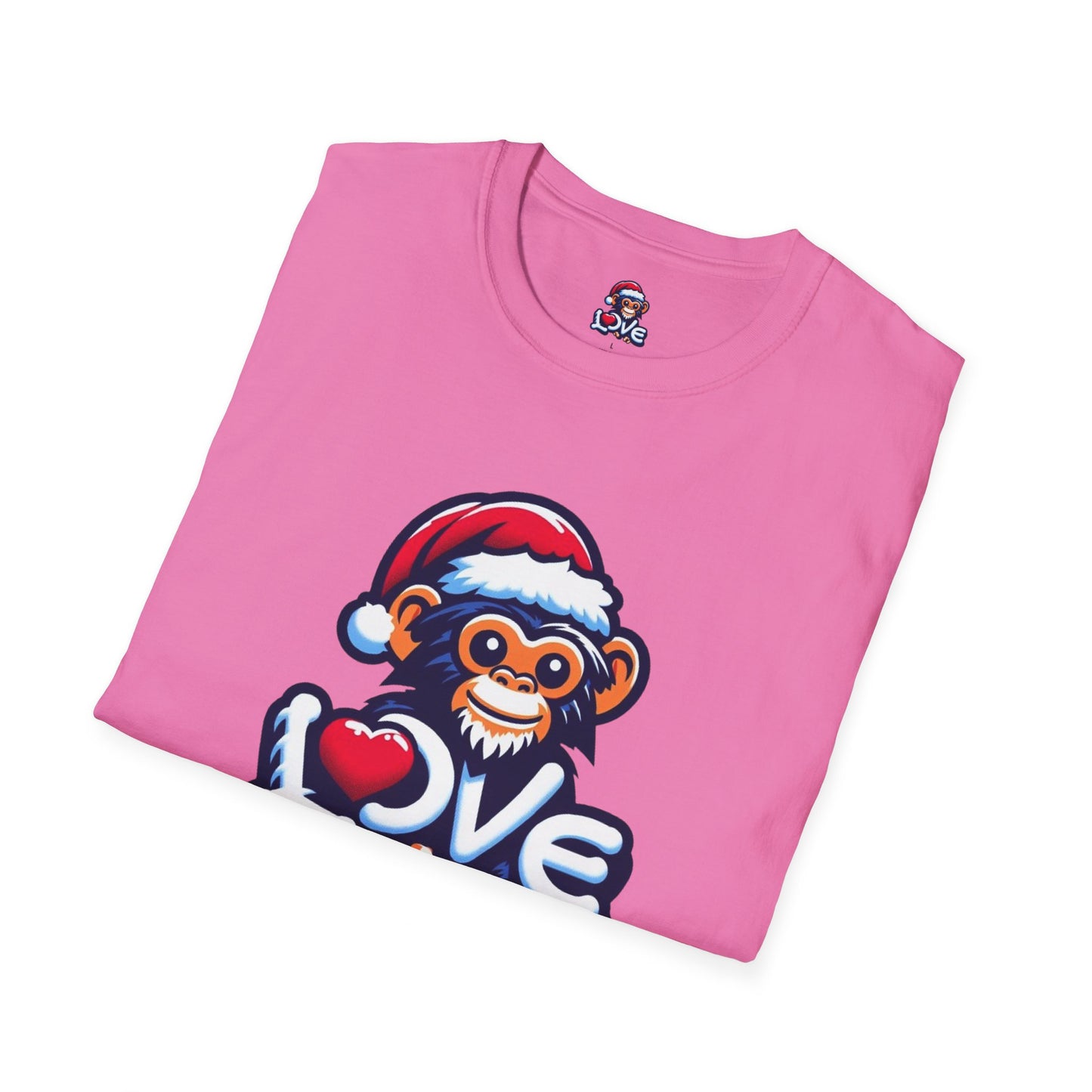 Christmas Special - Stylish Love Monkey T-shirt - Stand Out with Funky Design, Perfect for Everyday Wear & Gifting to Fashion Enthusiasts