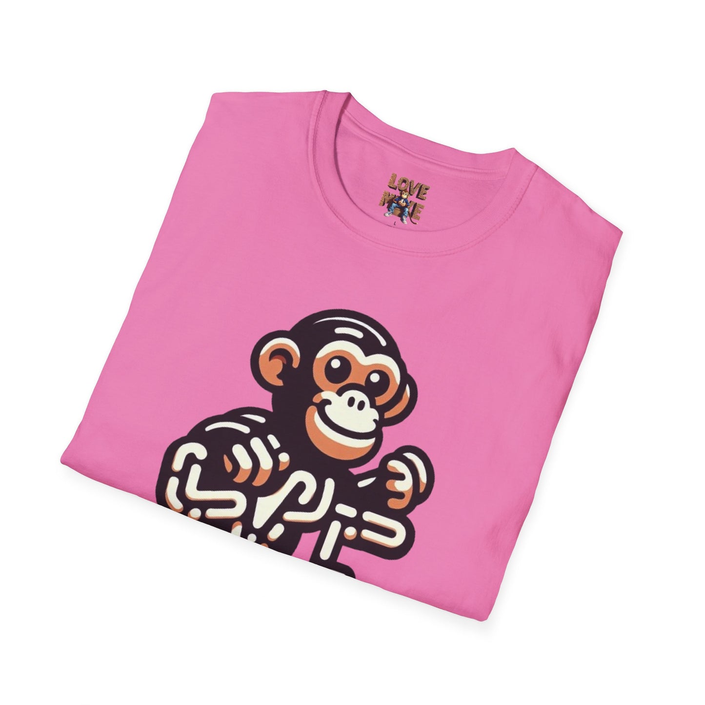 T-shirt - Funky & Stylish Love Monkey Design, Casual Wear for Trendy Fashion Lovers, Perfect Gift for Friends