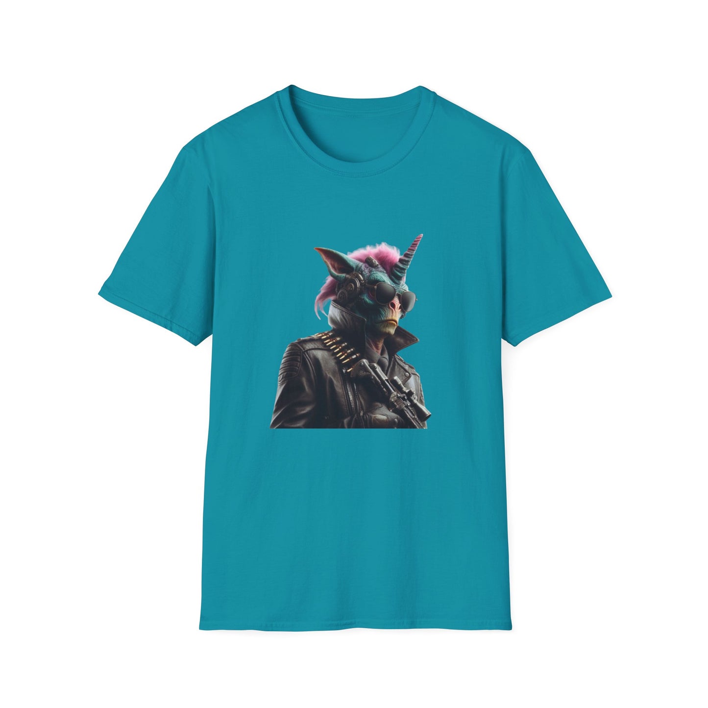 T Shirt Space Unicorn Alien Bounty Hunter - Unique Graphic Tee for Sci-Fi Lovers - Perfect Gift for Geeks