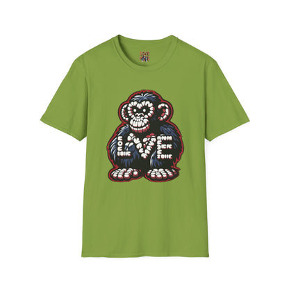 Love Monkey T-shirt, Trendy & Stylish Graphic Tee, Ideal for Everyday Wear, Fun Gift for All Ages