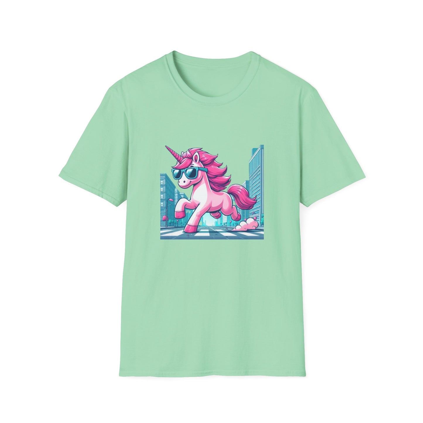 Unicorn T-Shirt: Unique Cool Unicorn In The City Print, Ideal for Everyday Outfits and Unicorn Themed Gifts