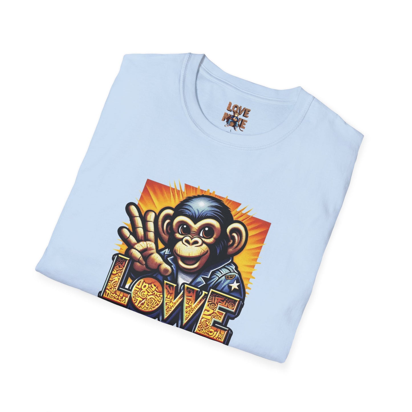 Stylish Love Monkey T-shirt - Stand Out with Funky Design, Perfect for Everyday Wear & Gifting to Fashion Enthusiasts