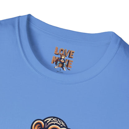 Love Monkey T-Shirt - Unique Designer Graphic Tee, Perfect Casual Wear, Ideal Designer Wear Gift