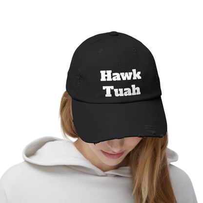 Hawk Tuah -  Unisex Distressed Cap by Savage Designs