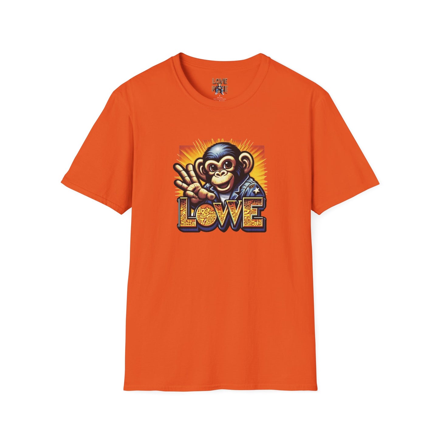 Stylish Love Monkey T-shirt - Stand Out with Funky Design, Perfect for Everyday Wear & Gifting to Fashion Enthusiasts