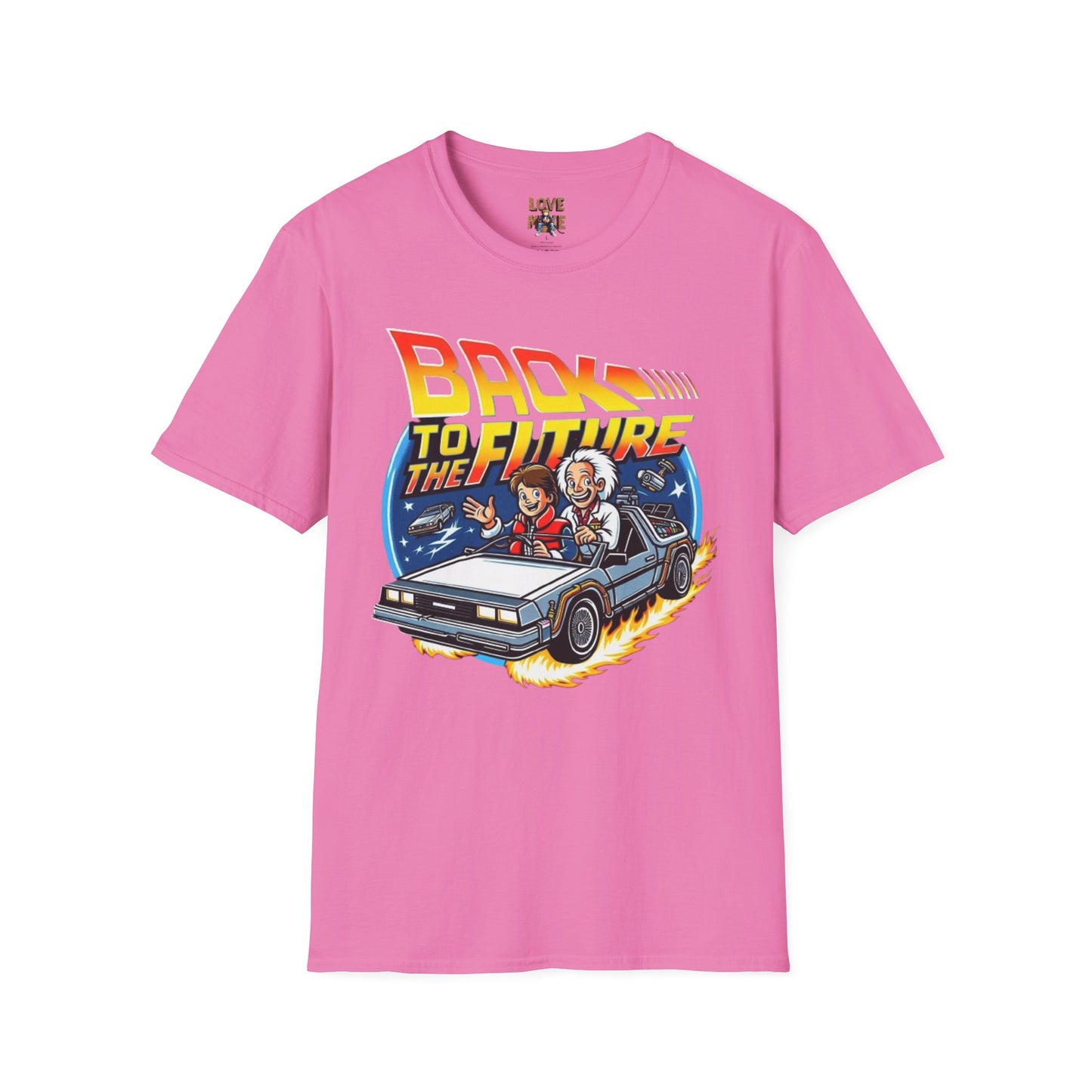 Limited Edition "In the Style of" Back to the Future, T Shirt, Hand Drawn Fan Art, Perfect Gift for Sci-Fi Enthusiasts and Movie Buffs