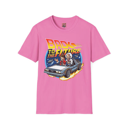 Limited Edition "In the Style of" Back to the Future, T Shirt, Hand Drawn Fan Art, Perfect Gift for Sci-Fi Enthusiasts and Movie Buffs