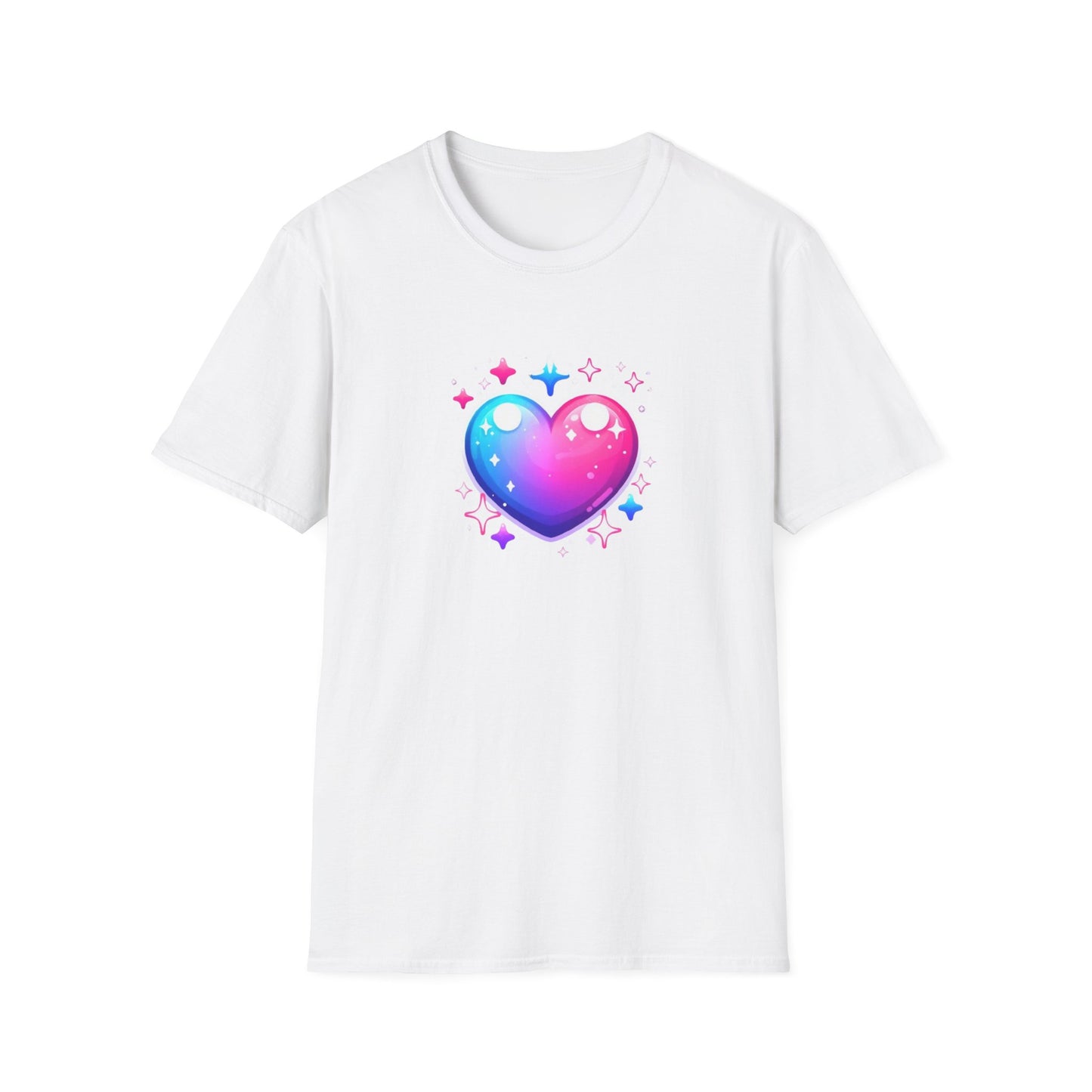 Love Heart T-Shirt, Stylish Unisex Love Symbol Top, Casual Wear for Date Night, Sweetheart Birthday Present