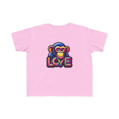 T-Shirt Love Monkey for Toddlers - Adorable Kids Tee for Playtime Fun - Perfect Birthday or Baby Shower Gift