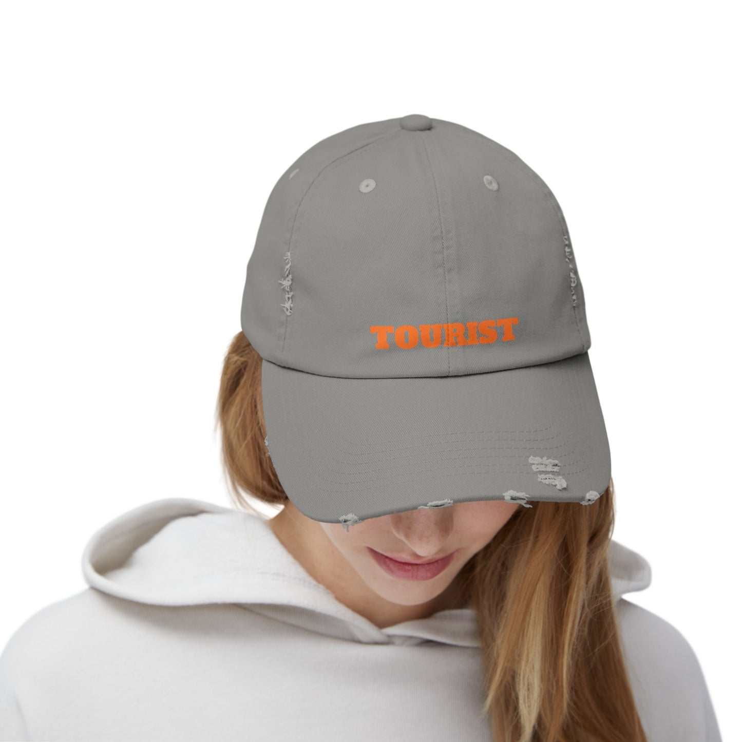 Tourist - Unisex Distressed Cap By Savage Designs